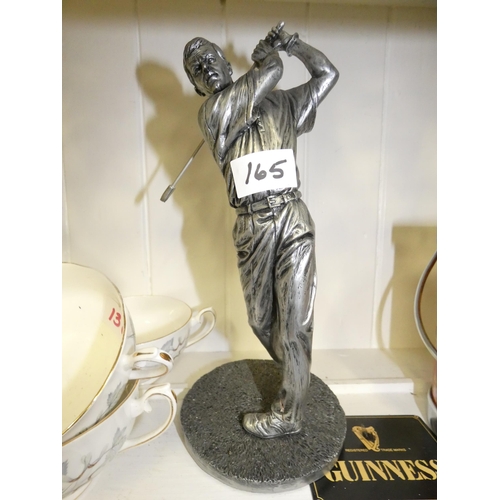 165 - PEWTER GOLFER