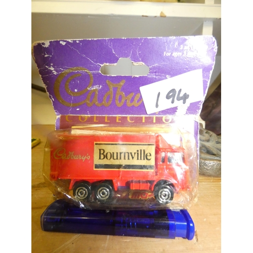 194 - COLLECTABLE CADBURGI BOURNVILLE MODEL TRUCK