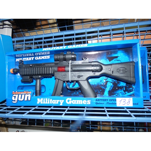 138 - 3 MILITARY GAMES SUB MACHINE GUNS