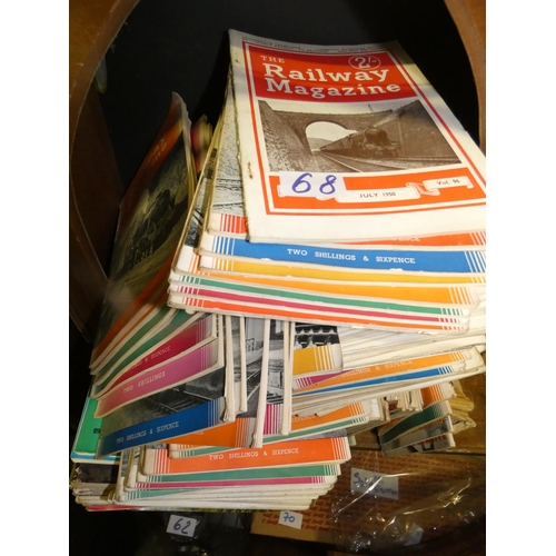 68 - 12 RAILWAY MAGAZINES