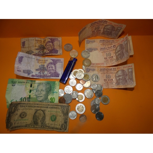 198 - JAR OF FOREIGN CURRENCY