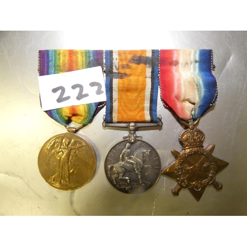 222 - SET OF 3 MEDALS AWAEDED TO 5671 PTE J HADDEN HER.R.FUS - THE GREAT WAR FOR CIVILISATION 1914-1919, G... 