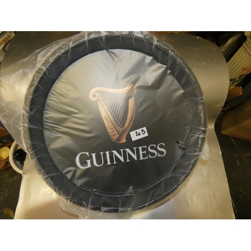 43 - GUINNESS SERVING TRAY