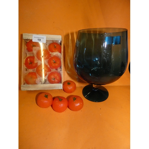 19 - QTY. OF TOMATOES  CANDLES AND 1 OTHER