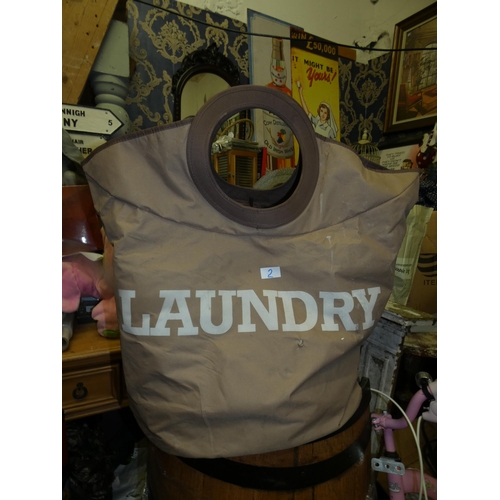 2 - LARGE WASHING LAUNDRY BASKET BAG