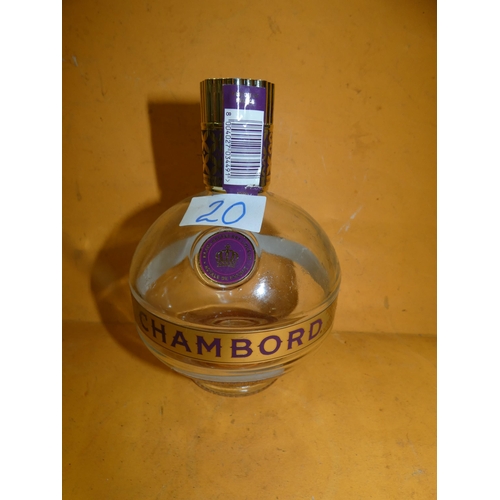 20 - EMPTY BOTTLE OF LIQUEUR CHAMBORD