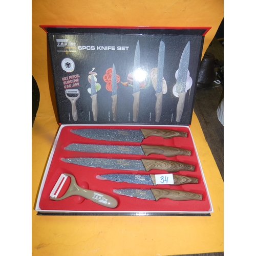 34 - 6 PCS KNIFE SET