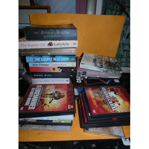 53 - LOT OF POPULAR BOOKS AND DVD'S