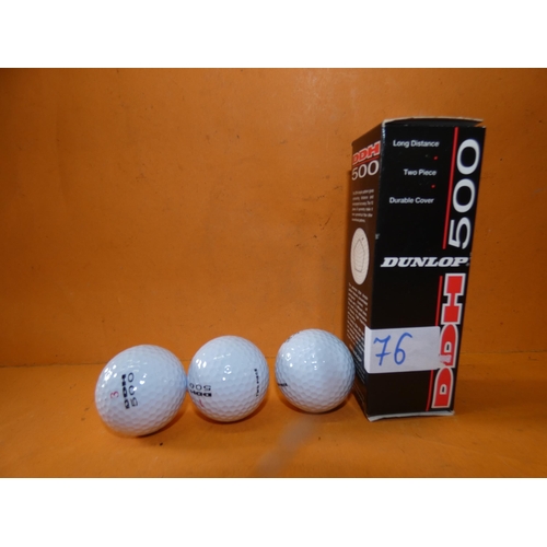 76 - 3 NEW GOLF BALLS DUNLOP