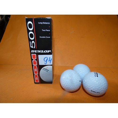 94 - 3 NEW GOLF BALLS DUNLOP