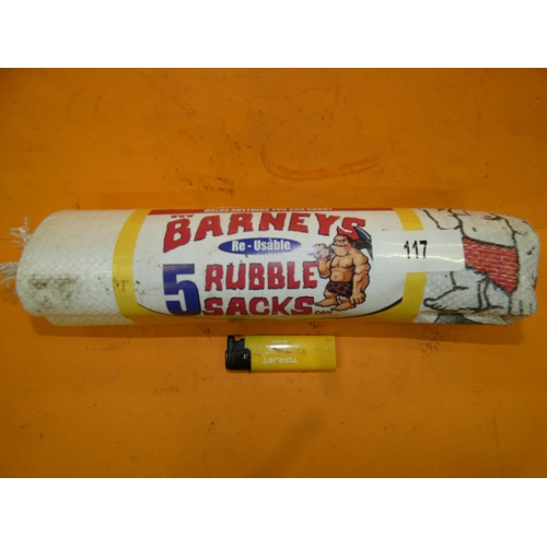 117 - RUBBLE SACKS 5 PACK