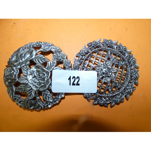 122 - 2 PEWTER PIECES