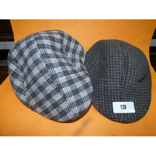 139 - GENTS TWEED CAPS