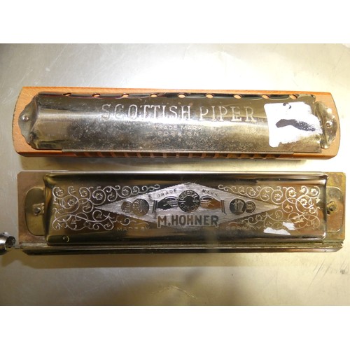 5 - HORNER AND SCOTTISH PIPER HARMONICAS AND SWISS KNIFE