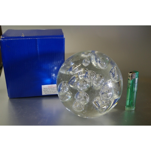 30 - 2 GLASS PAPER WEIGHTS