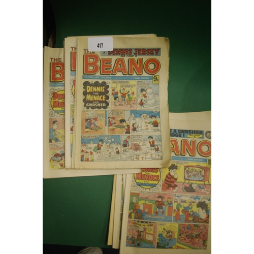 417 - LOT OF 1980`S BEANO