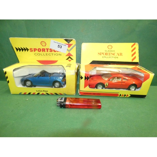 53 - SPORTCAR COLLECTION LOTUS  ELAN AND FERRARI 288 GTO