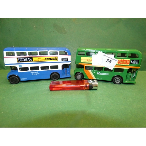 56 - 2 CORGI COLLECTABLE BUSES