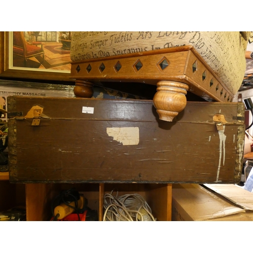 9 - OLD STEAMER TRUNK