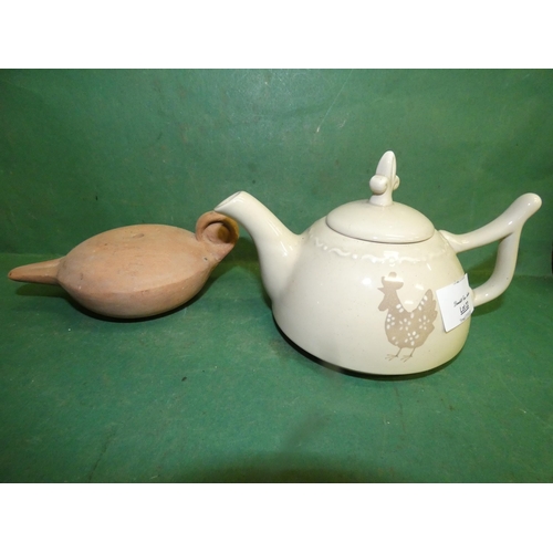 22 - PAIR OF CERAMIC TEAPOTS