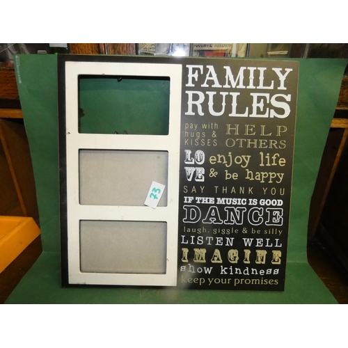 73 - FAMILY RULES BOARD