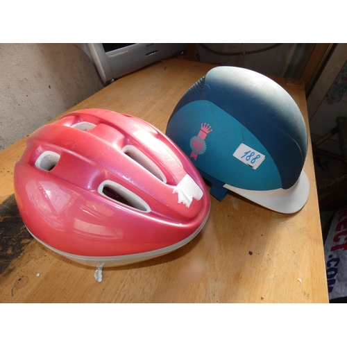 188 - 2 KIDS SAFETY HELMETS