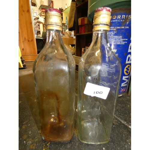 100 - 2 OLD BOTTLES