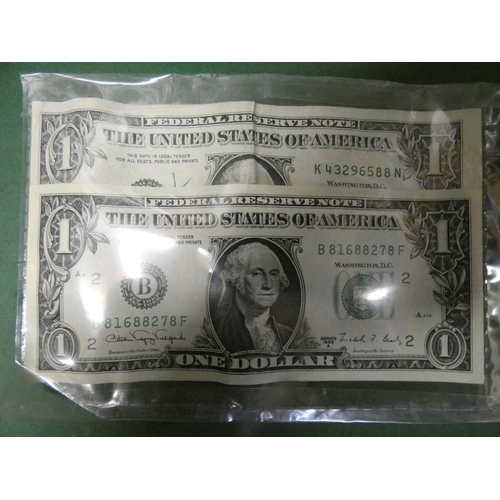 112 - 2 AMERICAN ONE DOLLAR NOTES