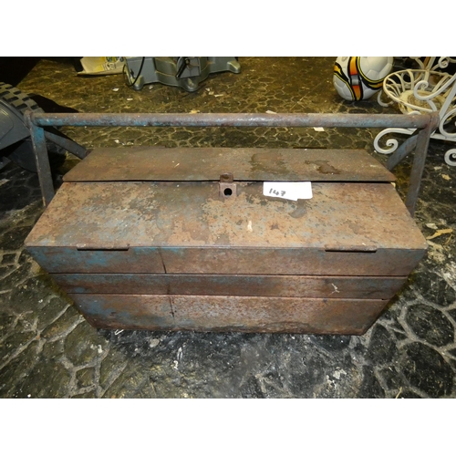 147 - OLD TOOL BOX