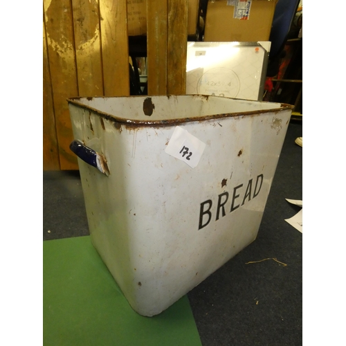 172 - ENAMEL BREAD BIN AS SEEN