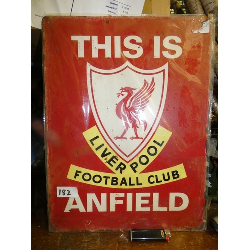 182 - THIS IS ANFIELD STEEL SIGN (H40*30CM)