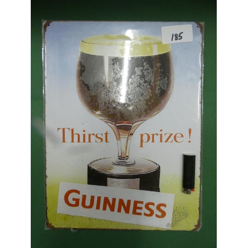 185 - GUINNESS TIN SIGN (H40*30CM)