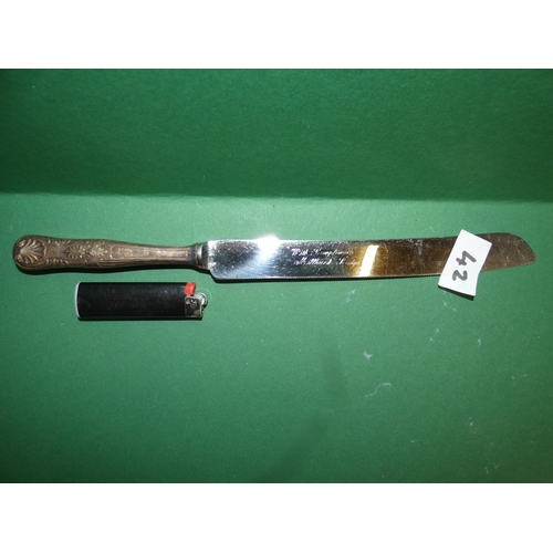 42 - NEWBRIDGE STAINLESS KNIFE