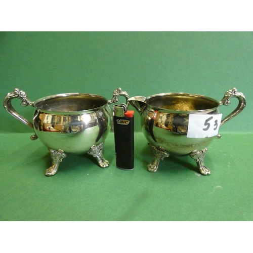 53 - SILVER PLATED JUG AND BOWL