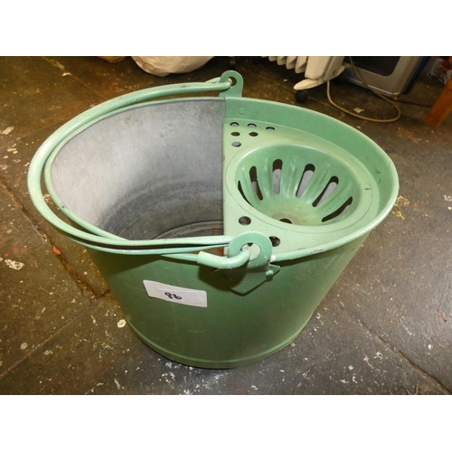 86 - VINTAGE ALUMINIUM MOP BUCKET