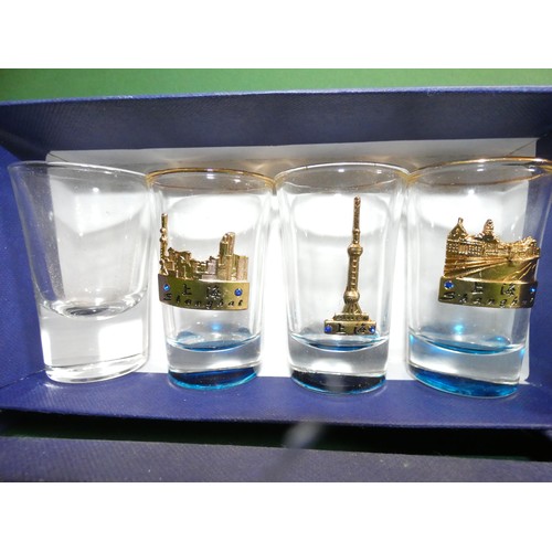 13 - DECORATIVE SHANHAI SHOT GLASSES