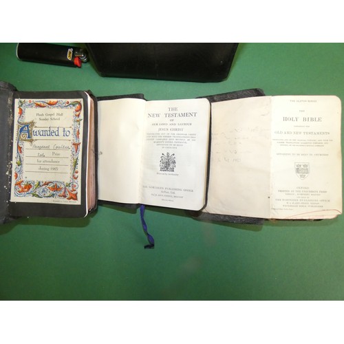 27 - COLLECTION OF OLD BIBLES from st. pats