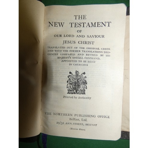 27 - COLLECTION OF OLD BIBLES from st. pats