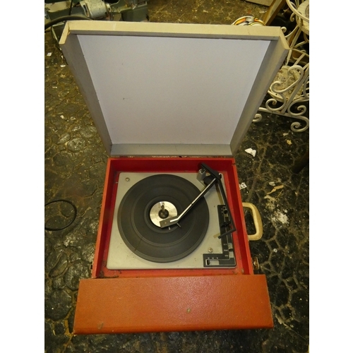 156 - OLD FIDELITY RECORD PLAYER  PWO  AND IN CABINET WITH SOUROUND SOUND