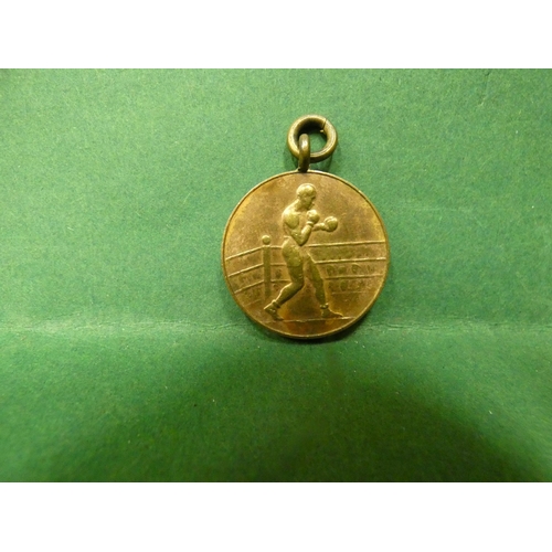 327 - OLD NAAFI ARMY BOXING MEDAL 1930'S- UNISSUED NO ENGRAVING