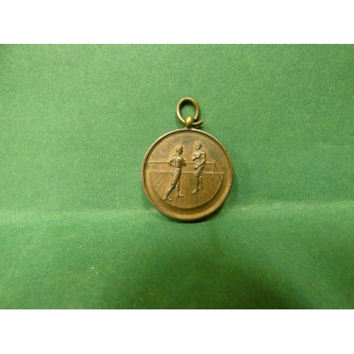 328 - VINTAGE BOXING MEDAL - UNISSUED NO ENGRAVING