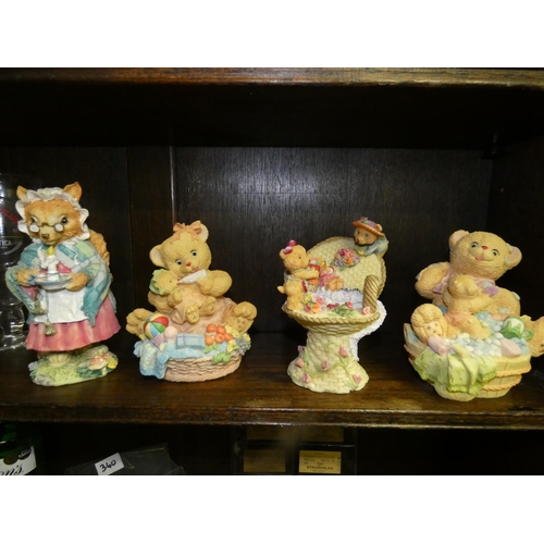 335 - 3 HAND CRAFTED BEARS - MICHELANGELO AND 1 OTHER