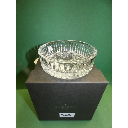 343 - WATERFORD CRYSTAL HERITAGE WINE BOTTLE COASTER -IN ORIGINAL BOX