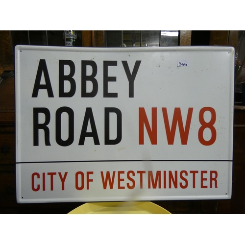 344 - ABBEY ROAD- STEEL SIGN