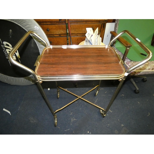 348 - VINTAGE SERVING TROLLEY