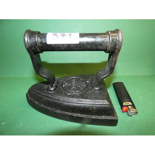 371 - 1800'S ANTIQUE BLACK HEAVY IRON