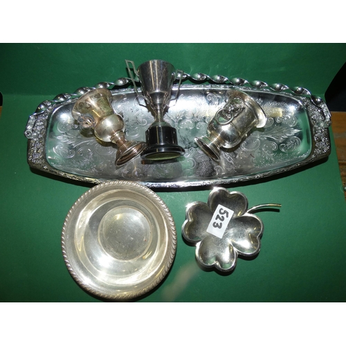 523 - SILVER PLATED ASSORTED LOT