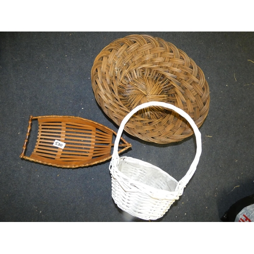 530 - 3 WILLOW BASKETS