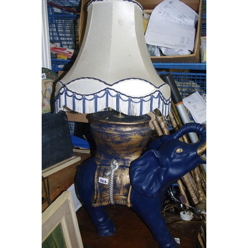 223 - LARGE ELEPHANT LAMP H88 X 55CM