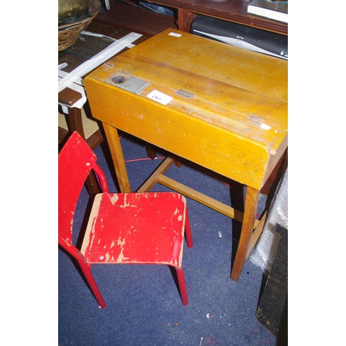 260 - OLD SCHOOL DESK AND CHAIR